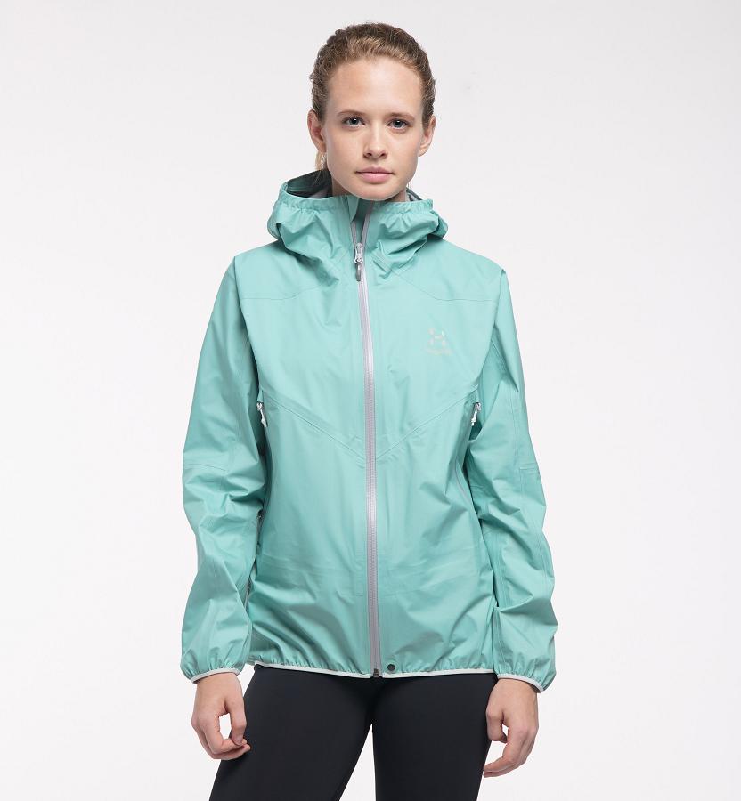 Haglöfs L.I.M Comp Waterproof Jacket Green For Womens AYWVK4239 Australia